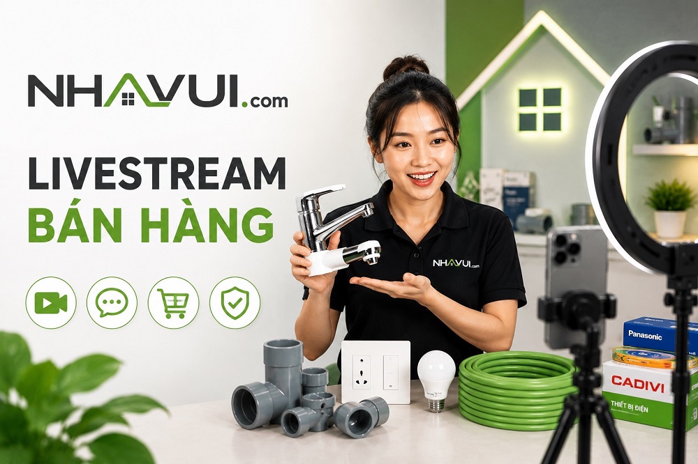 Tuyển công tác viên Livestream bán hàng Nhavui.com